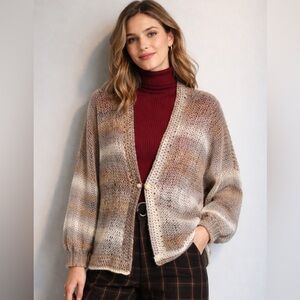 One of a Kind Hand Knit Cardigan